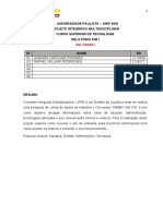 Universidade Paulista - Unip Ead Projeto Integrado Multidisciplinar Curso Superior de Tecnologia Relatório Pim I