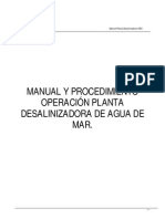 Manual y Procedimento Planta Desalinizadora HRO