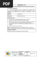 Task Sheet 1.1-5: Title: Develop A Data Gathering Tool For Trainees Characteristics Performance Objective