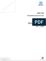 Service Bulletin: Pumphead Pressure Test