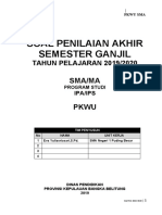 SOAL PAS PKWU Kelas XI 2019 Ganjil Benar