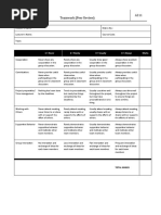 Teamwork (Peer Review) A211: 1 Never 2 Rarely 3 Usually 4 Always Marks