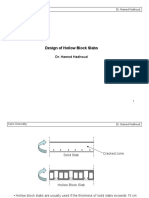 Design of Hollow Block Slabs: Dr. Hamed Hadhoud