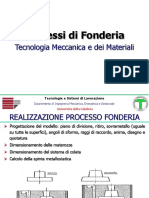 Processi Di Fonderia - Esercitazione