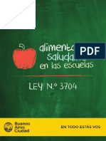 Ley 3704 Alimentacion Saludable. SAE