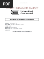 Informe Topografico .