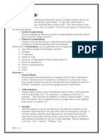 Foot Printing:: Footprinting Means Gathering Information About A Target System Which Can