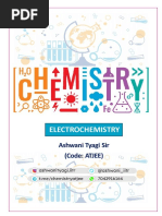 Electrochemistry: Ashwani Tyagi Sir (Code: ATJEE)