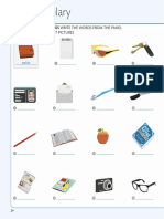 Everyday Things Write The Words From The Panel Under The Correct Pictures
