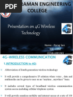 Radharaman Engineering College: Présentation On 4G Wireless Technology