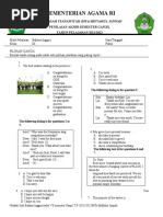 Soal PAS Bahasa Inggris Ganjil VII, VIII, IX