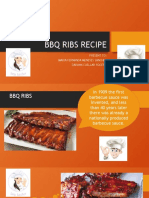 BBQ Ribs Recipe: Present To: Maria Fernanda Meneses Sanchez Darwin Cuellar Rocero