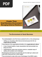 Chapter Three Small Business Environment: Managing External Relations