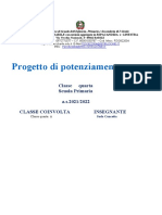 Progetto Di Potenziamento - Classe 4A Docente Soda