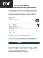 Instalacion en Limpio de Windows