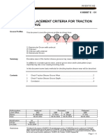 (Replacement Criteria For Traction Sheave) K 608007-01