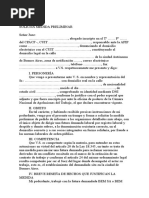 32-DILIGENCIA PRELIMINAR - DEMANDA AUTONOMA-Modelos de Demandas