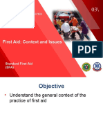 First Aid: Context and Issues: Training Packages For Health Emergencies