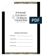 A DND Character Sheet