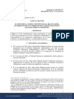 Declaración de Nulidad de Un Auto de Admisión Cuando La Etapa Procesal Ya Precluyó.