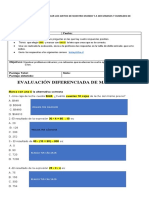 Evaluacion 5 Basico Ejercicios Combinados Diferenciada