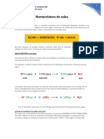 Formulación y Nomenclatura de Sales