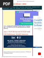 250+ TOP MCQs On TCP - IP and OSI Reference Model Answers