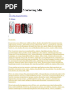 Coca Cola Marketing Mix