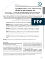 A Multicentric Knowledge-Attitude-Practice Survey in The Community About Antimicrobial Use and Resistance in India