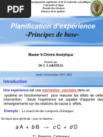 Cours1 Principes de Base Planification D'experience M2 S3 2021 2022 Final