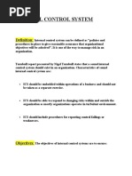 Internal Control System