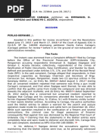 Petitioner Respondents: Danilo Calivo Cariaga, Emmanuel D. Sapigao and Ginalyn C. Acosta