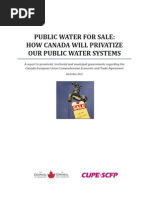 Public Water For Sale: How Canada Will Privatize Our Public Water Systems