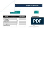 Planilha Avaliacao de Fornecedores