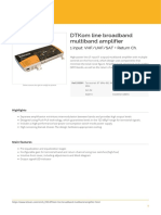 Dtkom Line Broadband Multiband Amplifier: 1 Input: Vhf/Uhf/Sat + Return CH