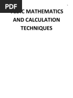 Vedic Mathematics and Calculation Techniques