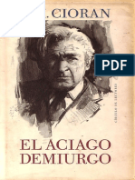 Cioran Emile M El Aciago Demiurgo