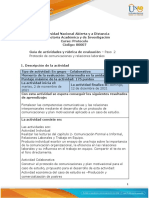 Guia de Actividades y Rúbrica de Evaluación - Paso 2 - Protocolo de Comunicaciones y Relaciones Laborales