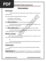 CHAP 15 Electrostatics 1