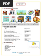 Guide Number 5 My City: You Will Learn To: Describe A Place Tell Where You in The City