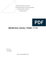 Medicina Legal Tema 7 y 8 Resumen