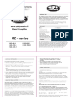 MD - Series: Operating Instructions