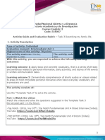 Activity Guide and Evaluation Rubric - Unit 1 - Task 3 - Describing My Family Life