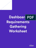 Dashboard Requirements Gathering Worksheet