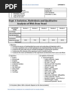 153L NE GROUP 3 Experiment 6 Isolation Hydrolysis and Qualitative Analysis of RNA From Yeasts