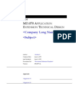 MD070 Application Extensions Technical Design