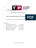 Semana 14 La Democracia Sus Funciones y Las Formas de Gobierno