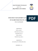 Strategic Management Analysis On Globe Telecom, Inc. (Glo) : College of Business and Accountancy