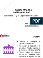 Teoría Del Estado y Gobernabilidad - Sesión 7 8 y 9 - Capacidad Del Estado