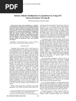 Robust Attitude Stabilization of A Quadrotor by Using LFT Linear-Parameter-Varying H